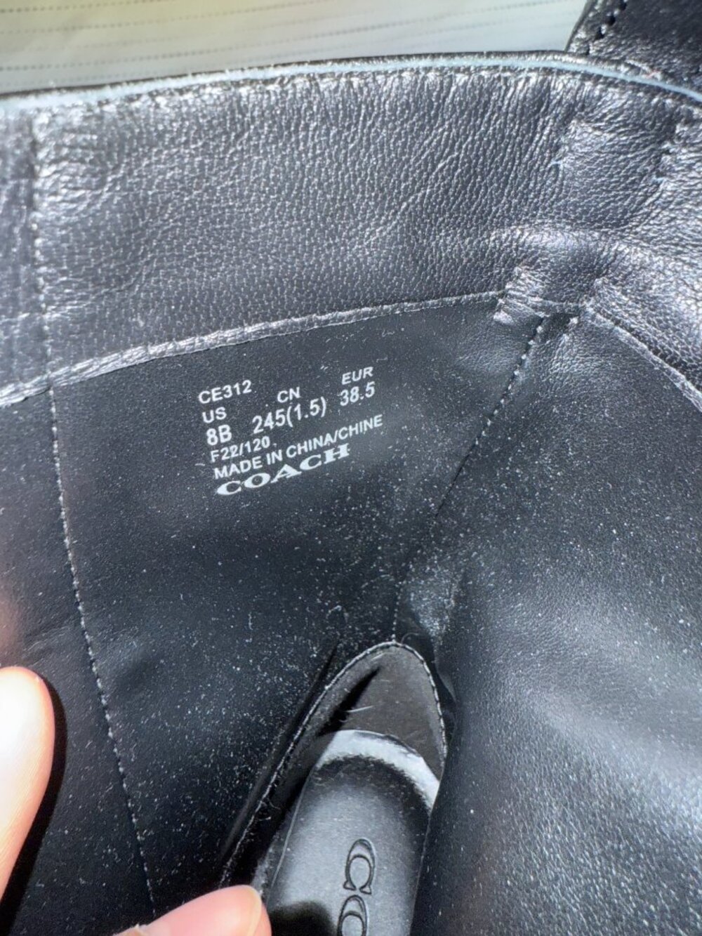 COACH Leather Chelsea Boot Women's 8B Chunky Lug Sole Studded NWT Style CE312 - Picture 4 of 6
